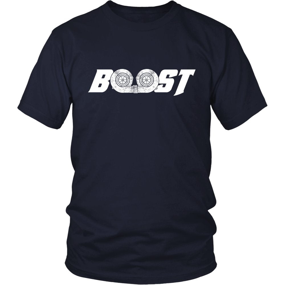 Boost T-shirt teelaunch District Unisex Shirt Navy S